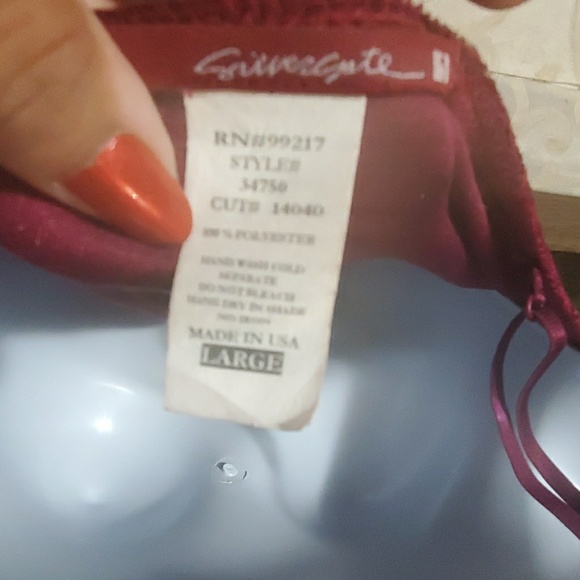 Silvercyte ,wine, cute top, size L - Picture 3 of 6